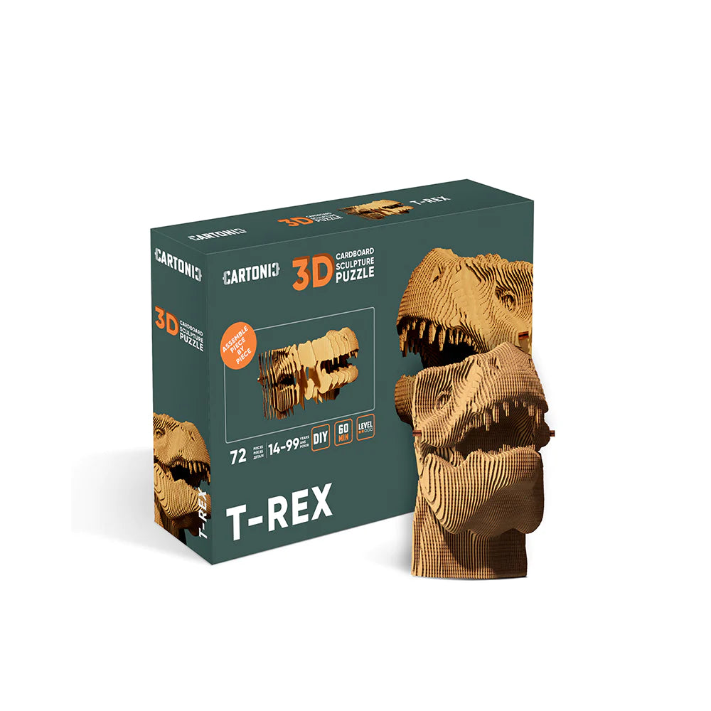 T-Rex - Puzzle Carton 3D à assembler - cartonic