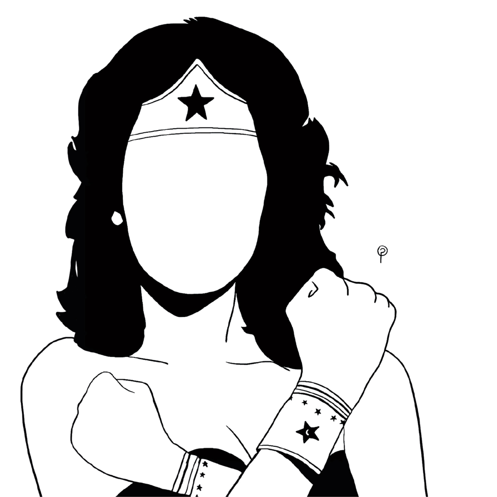 044 Wonder Woman - Collection Présence - tirage 22x22 - Image Republic