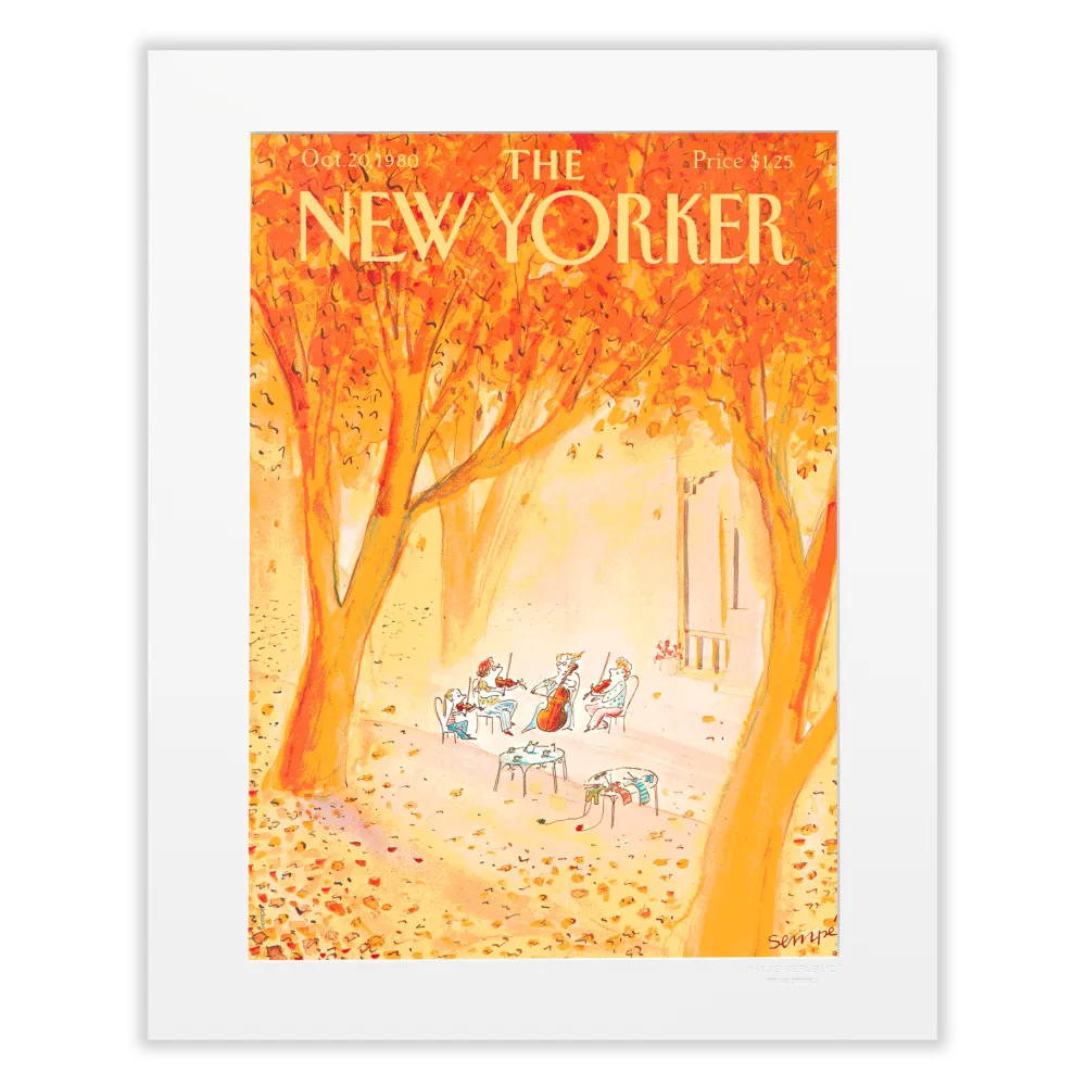 Affiche 40x50 "String Instrument" par Sempé pour The New Yorker