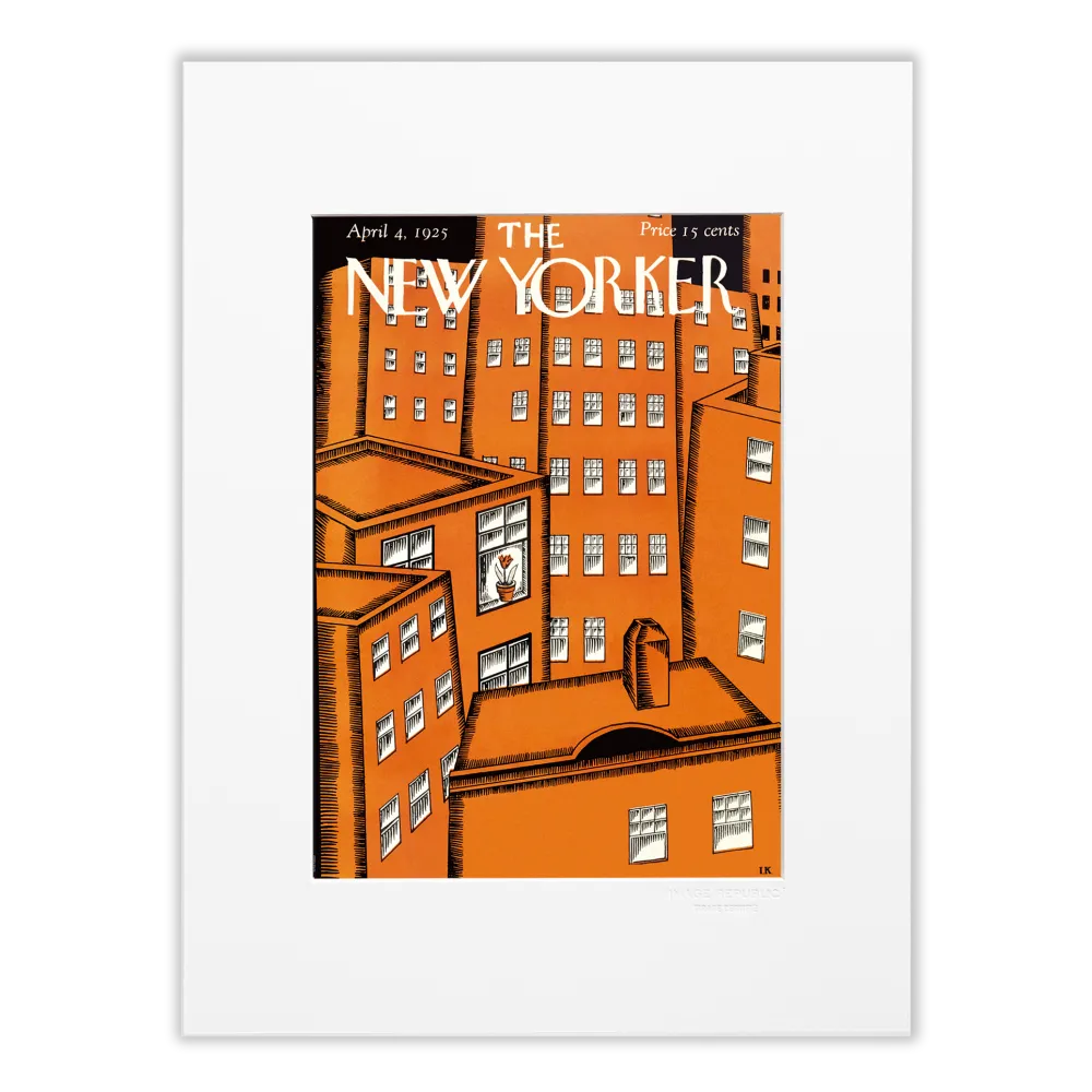 Affiche the New Yorker - Karasz - 4 avril 1925