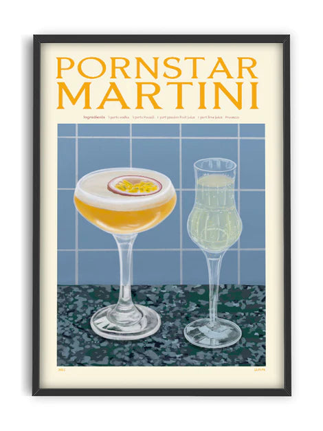 Pornstar Martini - Affiche 50 x 70 cm cocktail Elin Pk - PSTR Studio