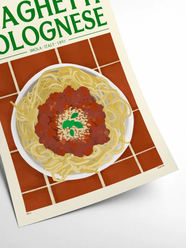 Spaghetti Bolognese - Affiche 30 x 40 cm
