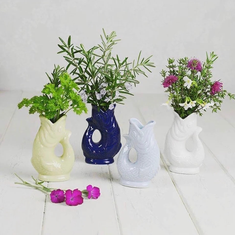 Poisson Eau de Nil L - Vase Carafe en céramique - Gluckigluck