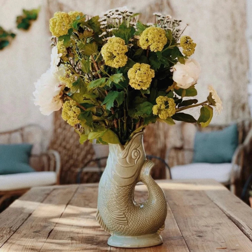 Poisson Sauge XL - Vase Carafe en céramique - Gluckigluck