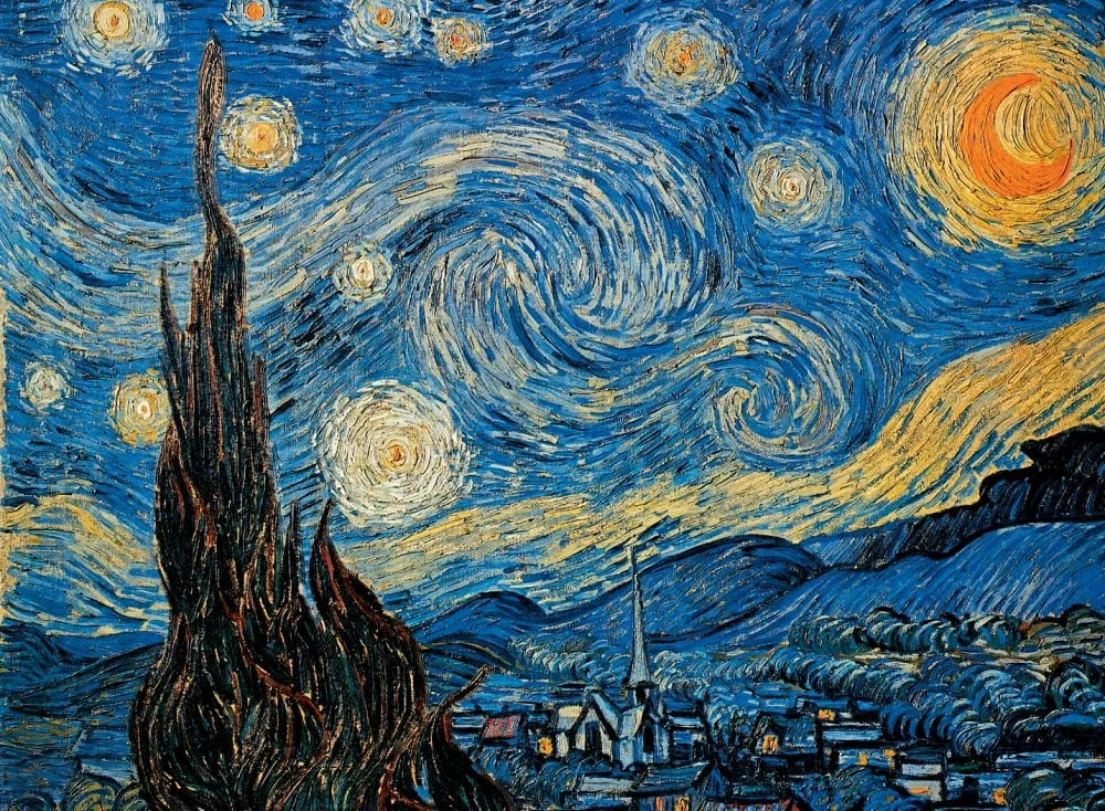 Puzzle Van Gogh La Nuit Étoilée - 1000 pièces - Piatnik