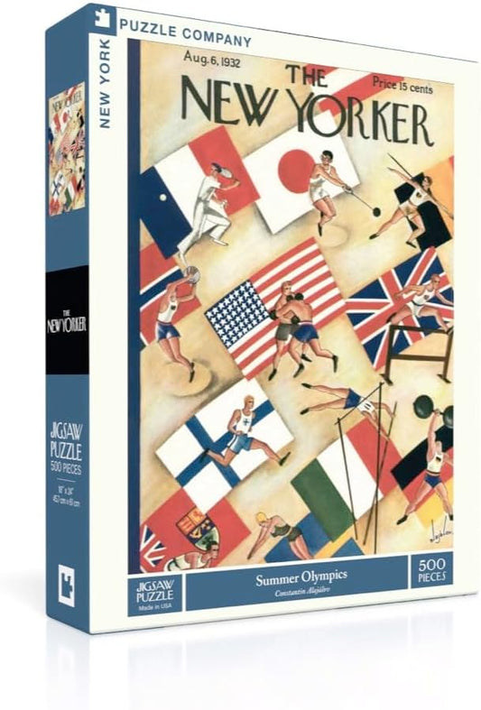 Puzzle New Yorker Summer Olympics Constantin Alajalov - Couverture du 6 aout 1932 - 500 pièces