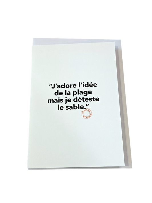 90 J'Adore l'Idée - Carte Postale - Collection "Entendu par Loïc Prigent"