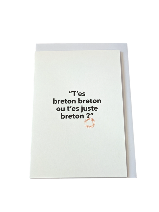 103 T'es Breton ? - Carte Postale - Collection "Entendu par Loïc Prigent"