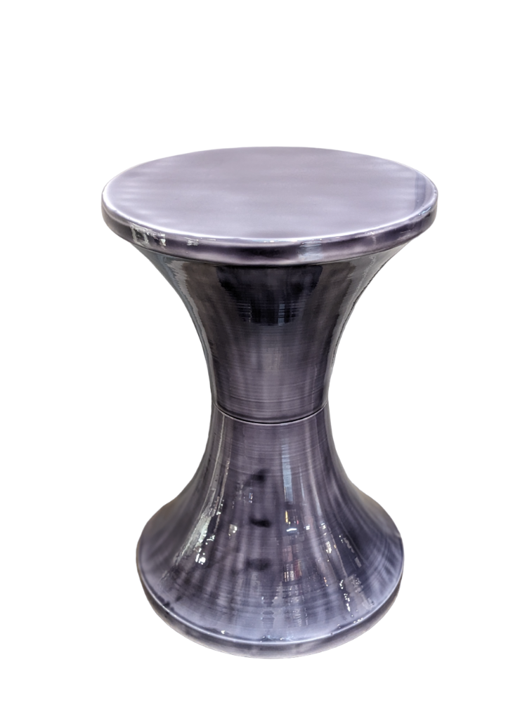 Tam Tam Navy - Tabouret en métal - Bazar Deluxe