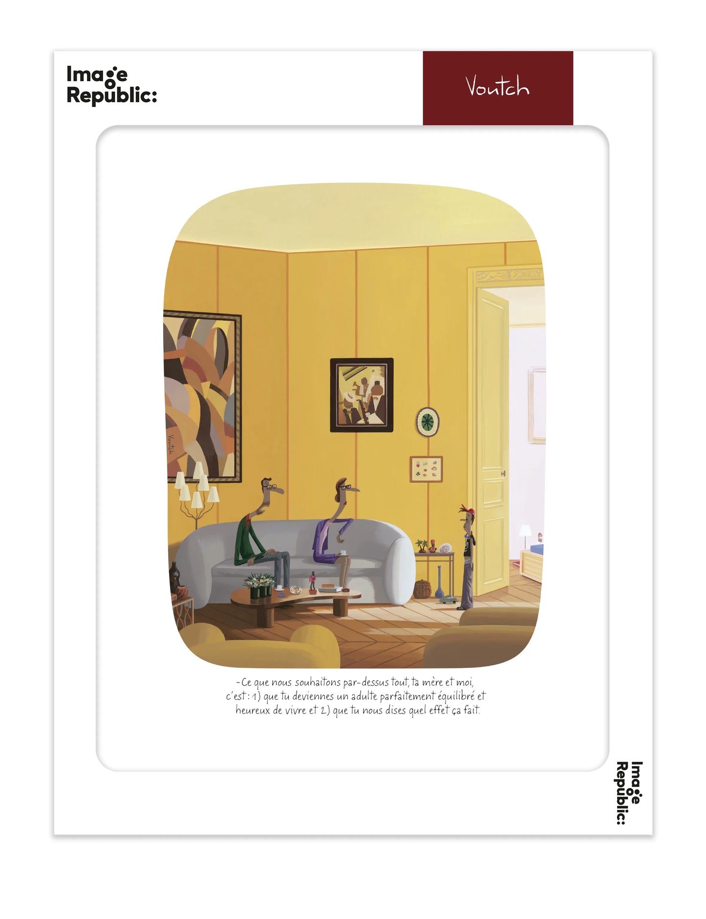 Affiche Voutch Adulte - Dessin de Voutch 30x40 édité par Image Republic