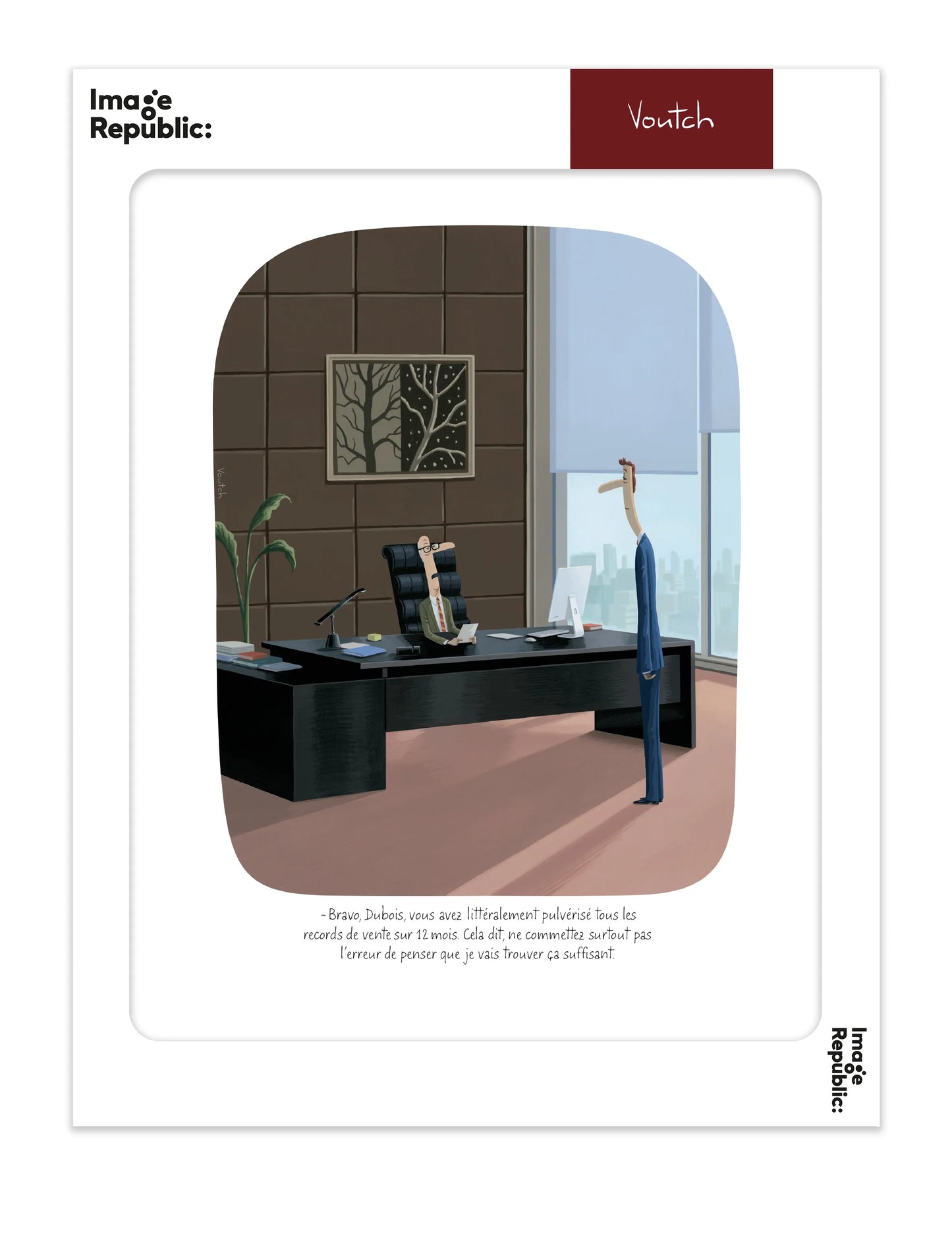 Affiche Voutch Dubois - Dessin de Voutch 30x40 édité par Image Republic