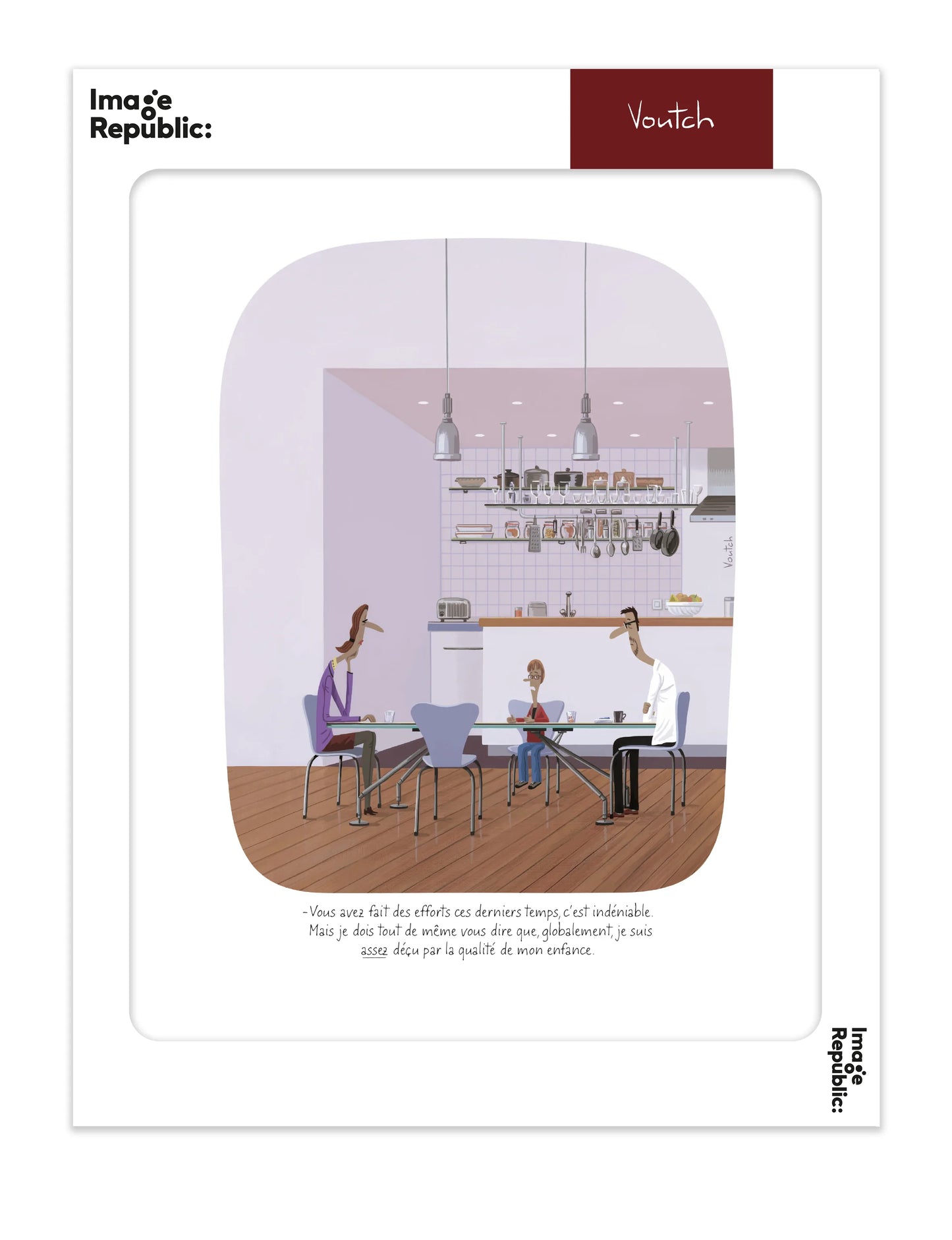 Affiche Voutch Enfance - Dessin de Voutch 30x40 édité par Image Republic