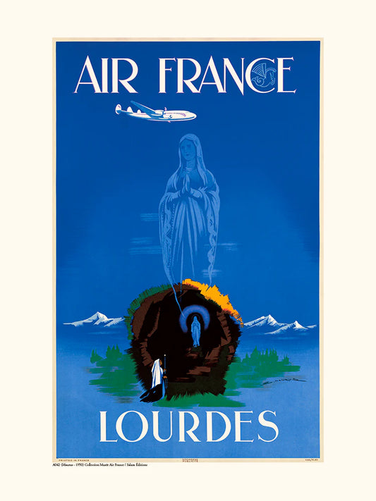 Salam Edition collection Air France - Lourdes A042 en taille 30x40
