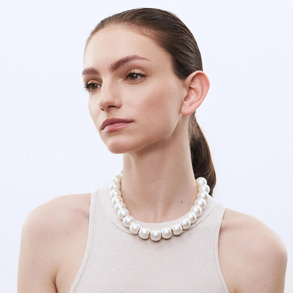 Pearl Small Beads - Collier en perles blanches - Vanessa Baroni