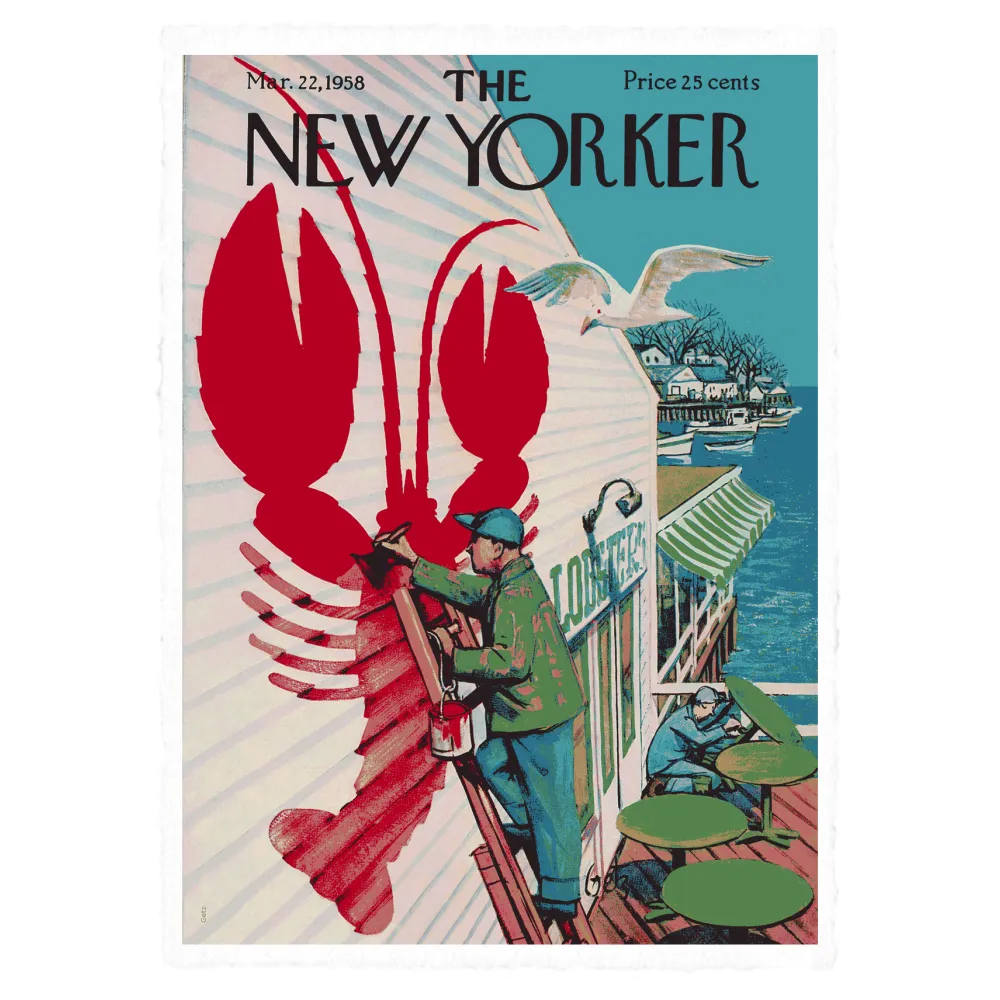 Affiche 38x56 cm "Lobster" par Getz pour le magazine The New Yorker
