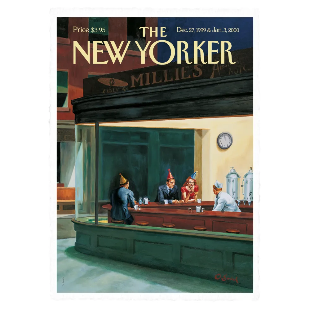Illustration the New Yorker - Bar par Owen Smith 38x56