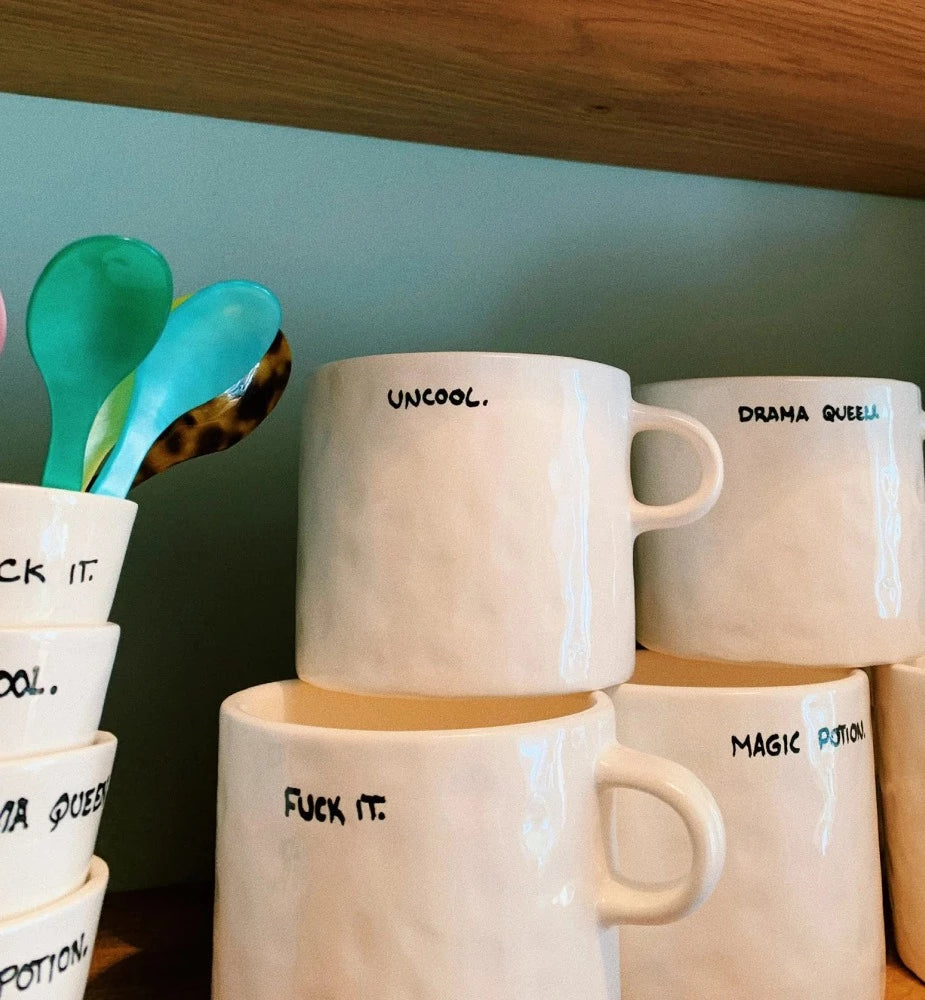 Fuck It - Mug en céramique avec typo manuscrite - Anna+nina