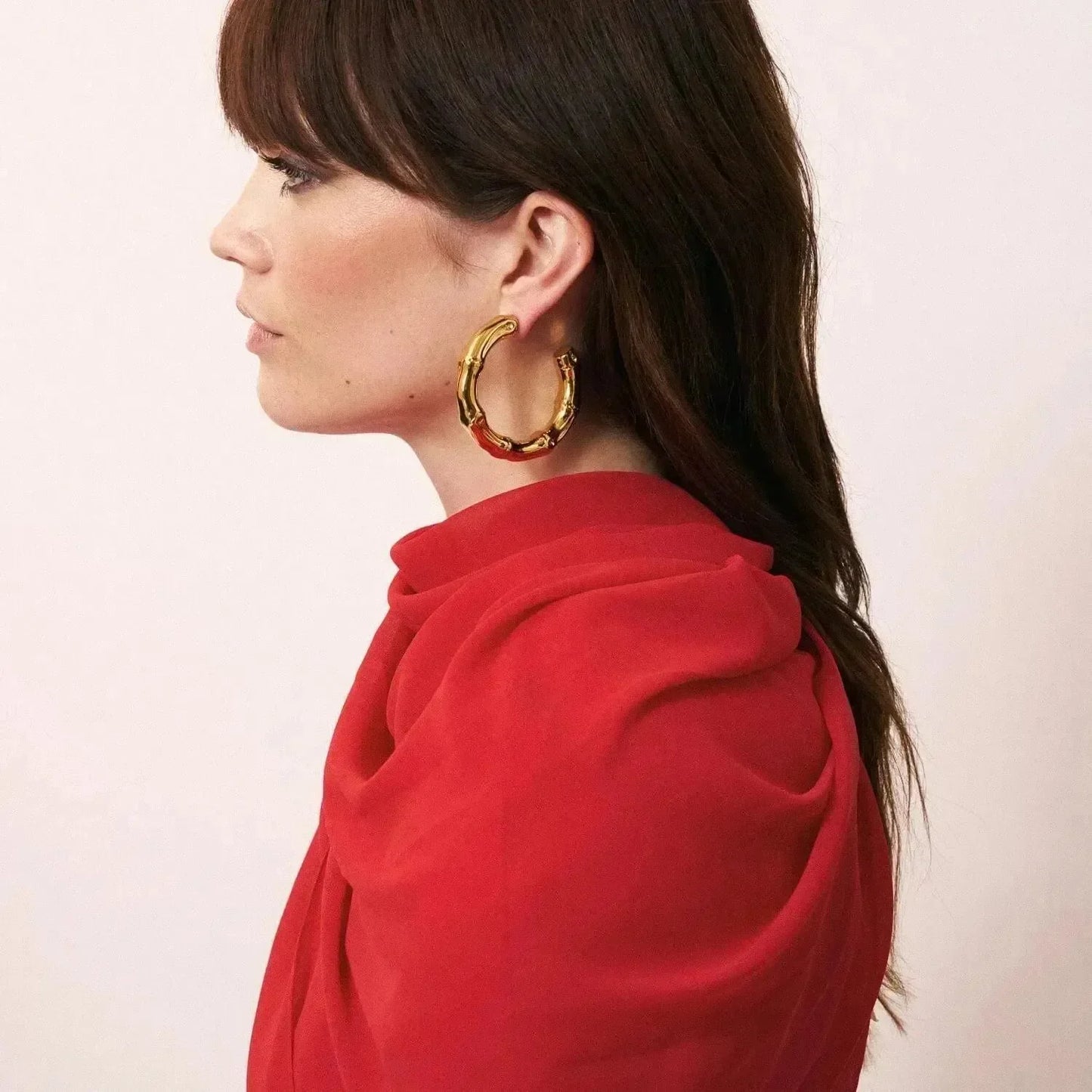 Boucles d'oreilles Bamboo Big Earring Gold - Vanessa Baroni