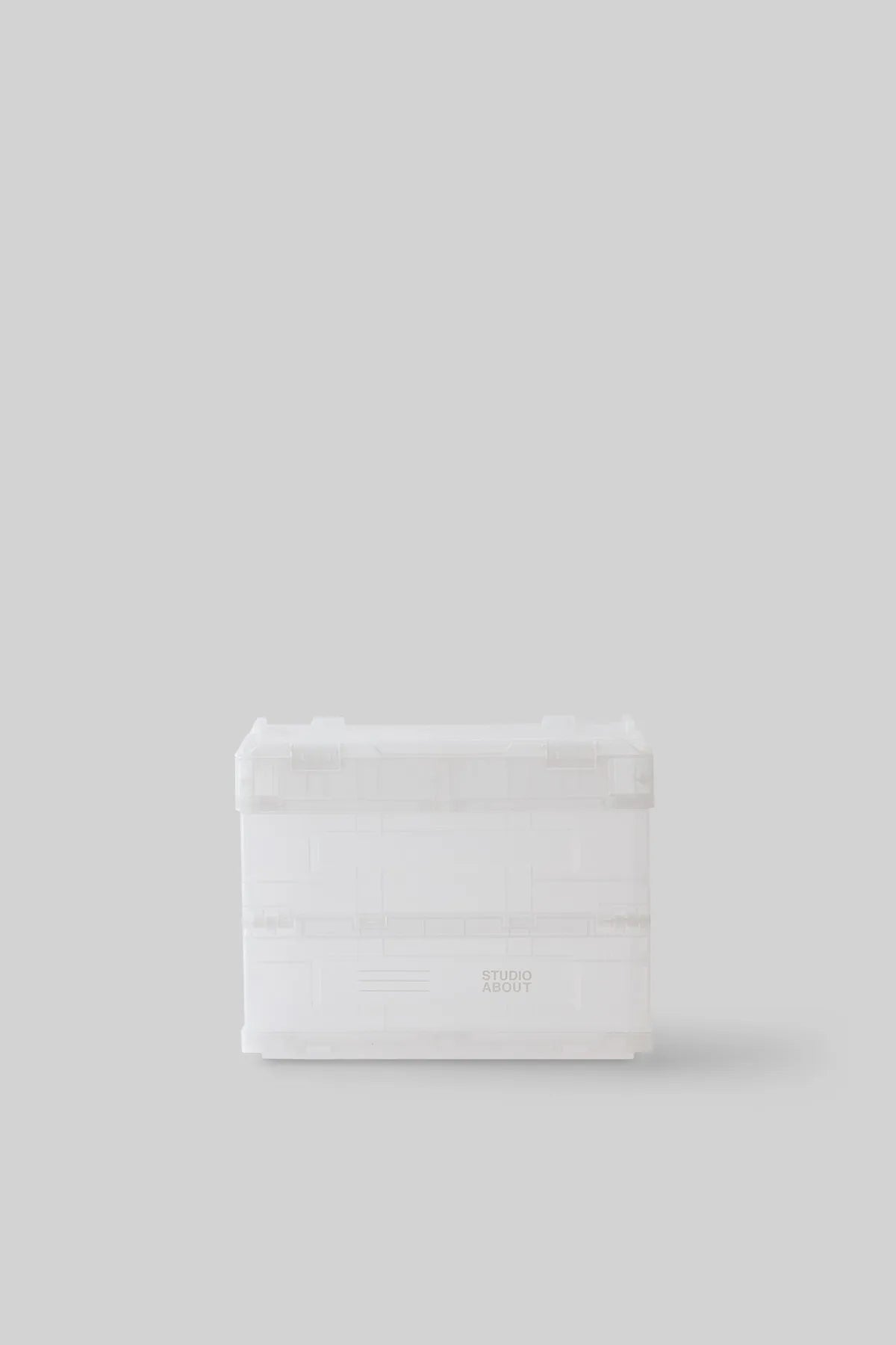 Boîte de rangement BLOX Small semi-transparente Studio About, vue de face
