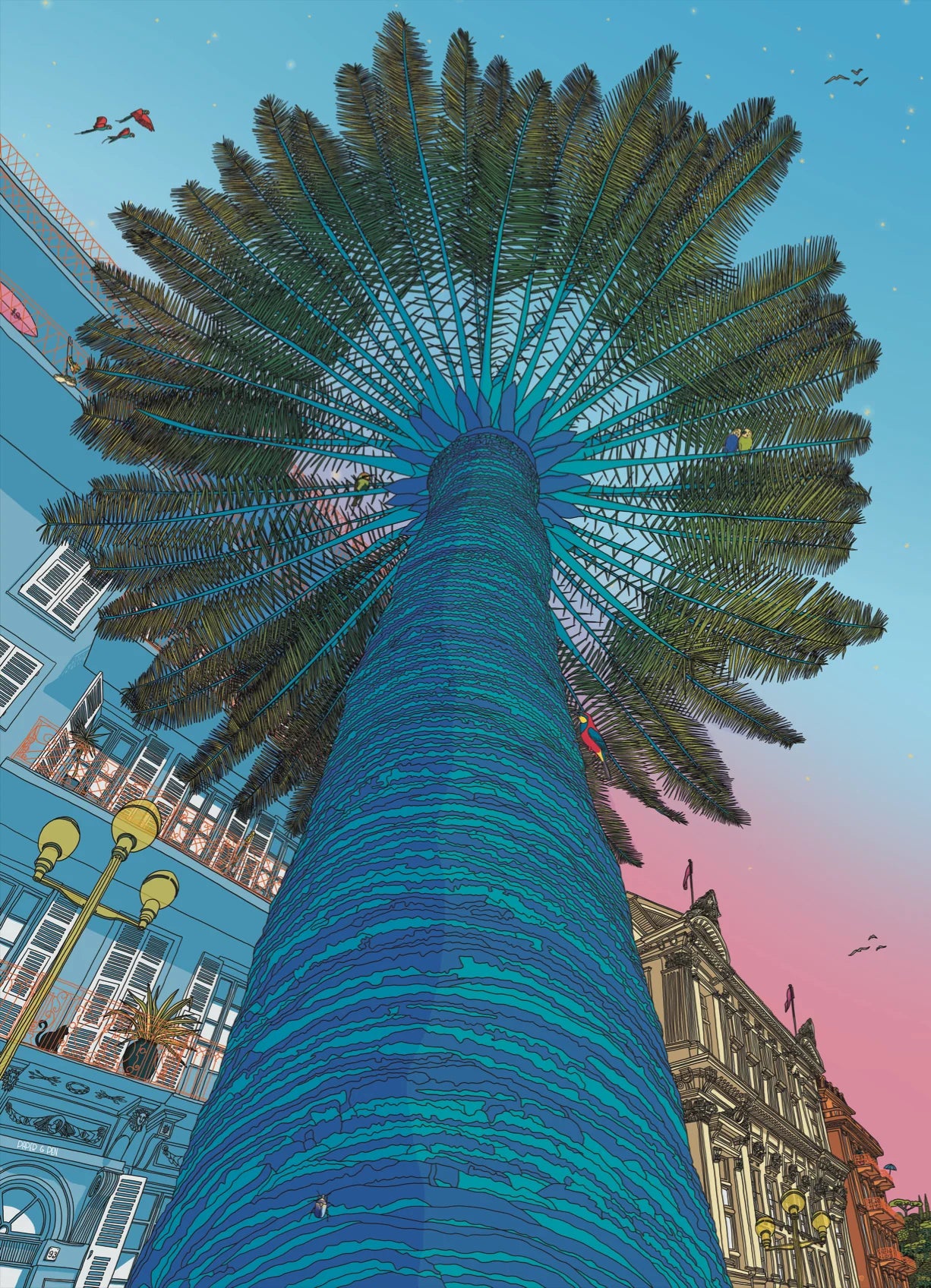 Illustration Nice is Nice de Marion Lagarde pour Piece and Love