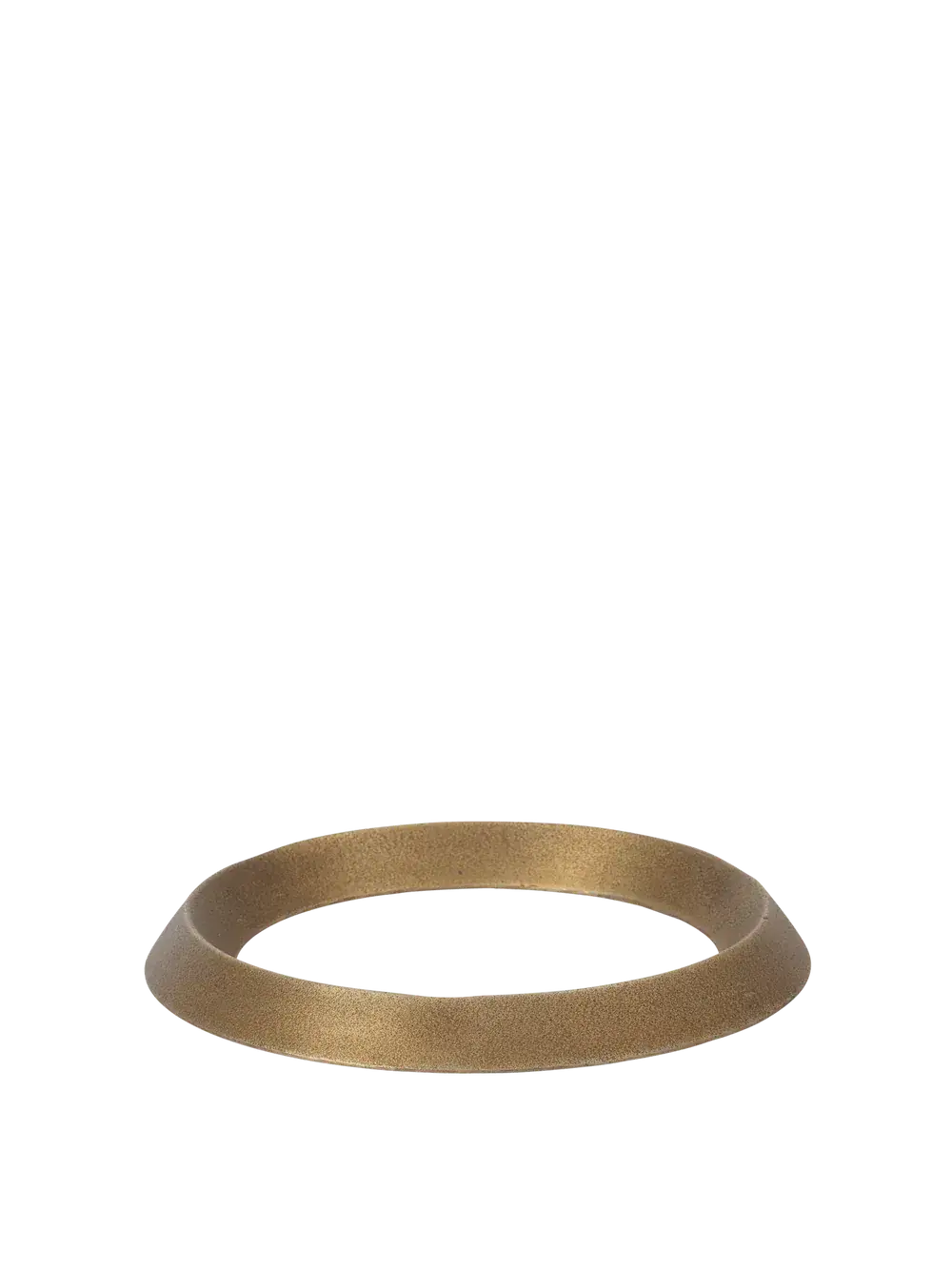 Dessous de plat en aluminium Levee finition laiton ancien par Ferm Living