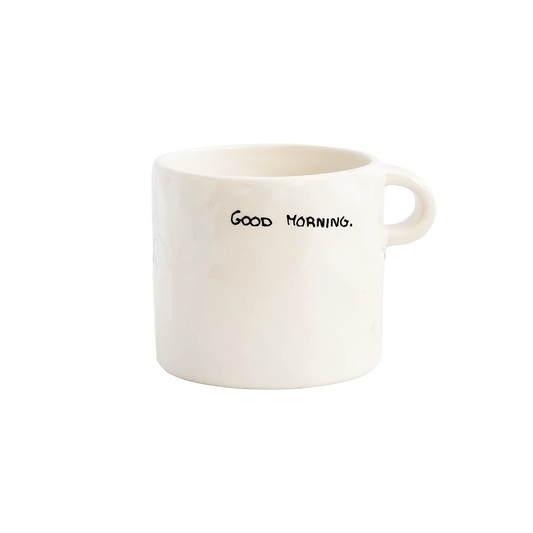 Good Morning - Mug en céramique avec typo manuscrite - Anna+nina