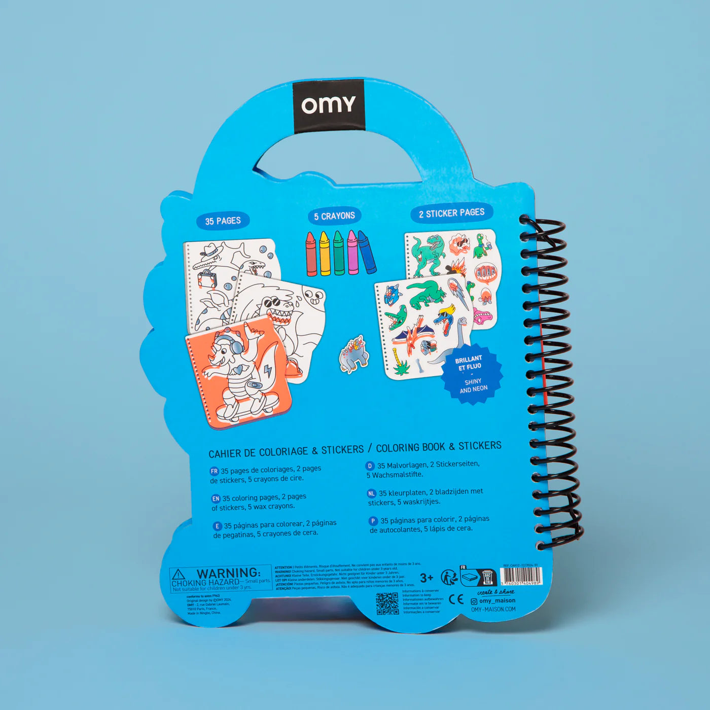 Livre à colorier Dino - OMY