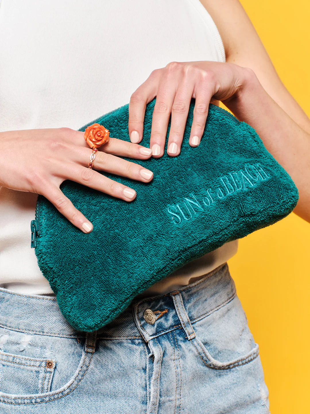 Pochette Pouch Luna Imperméable Teal - Sun ohf a Beach
