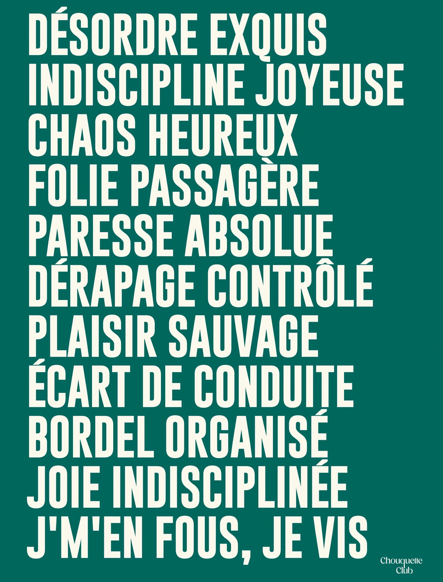 Désordre Exquis - Mantra #3 - Chouquette Club