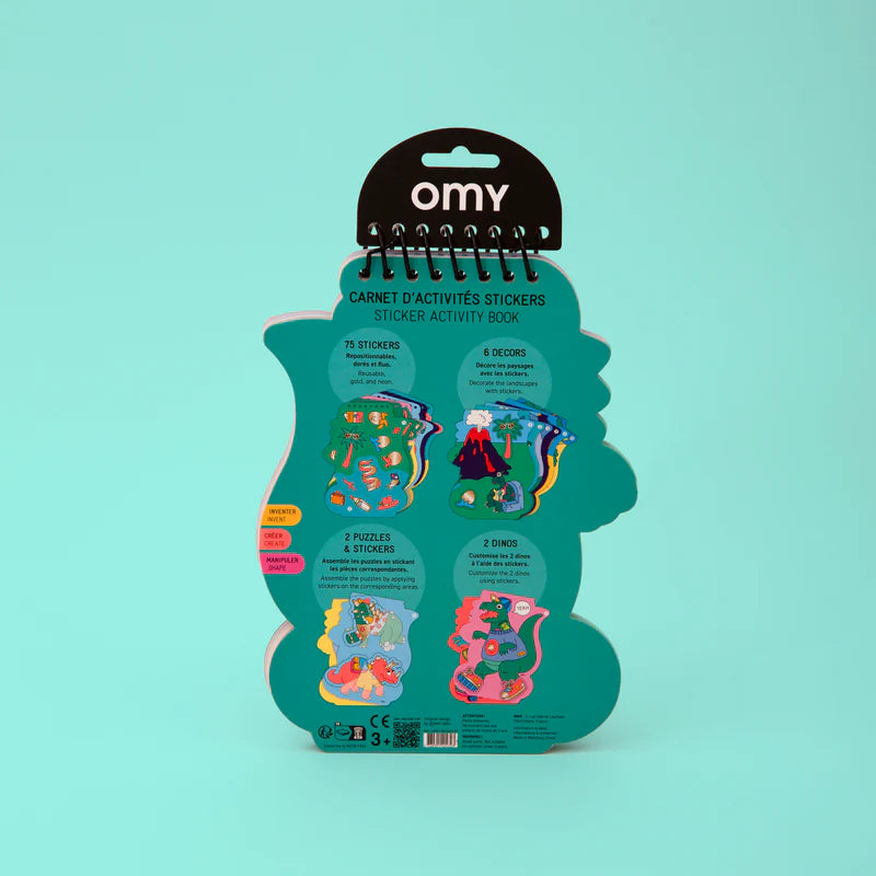 Carnet d'activités Stickers Dino - OMY