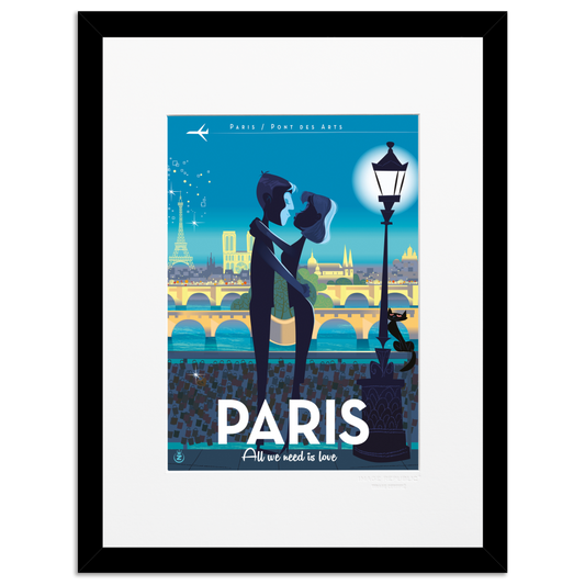 Paris Love - Collection Monsieur Z - Tirage 30x40 - Image Republic