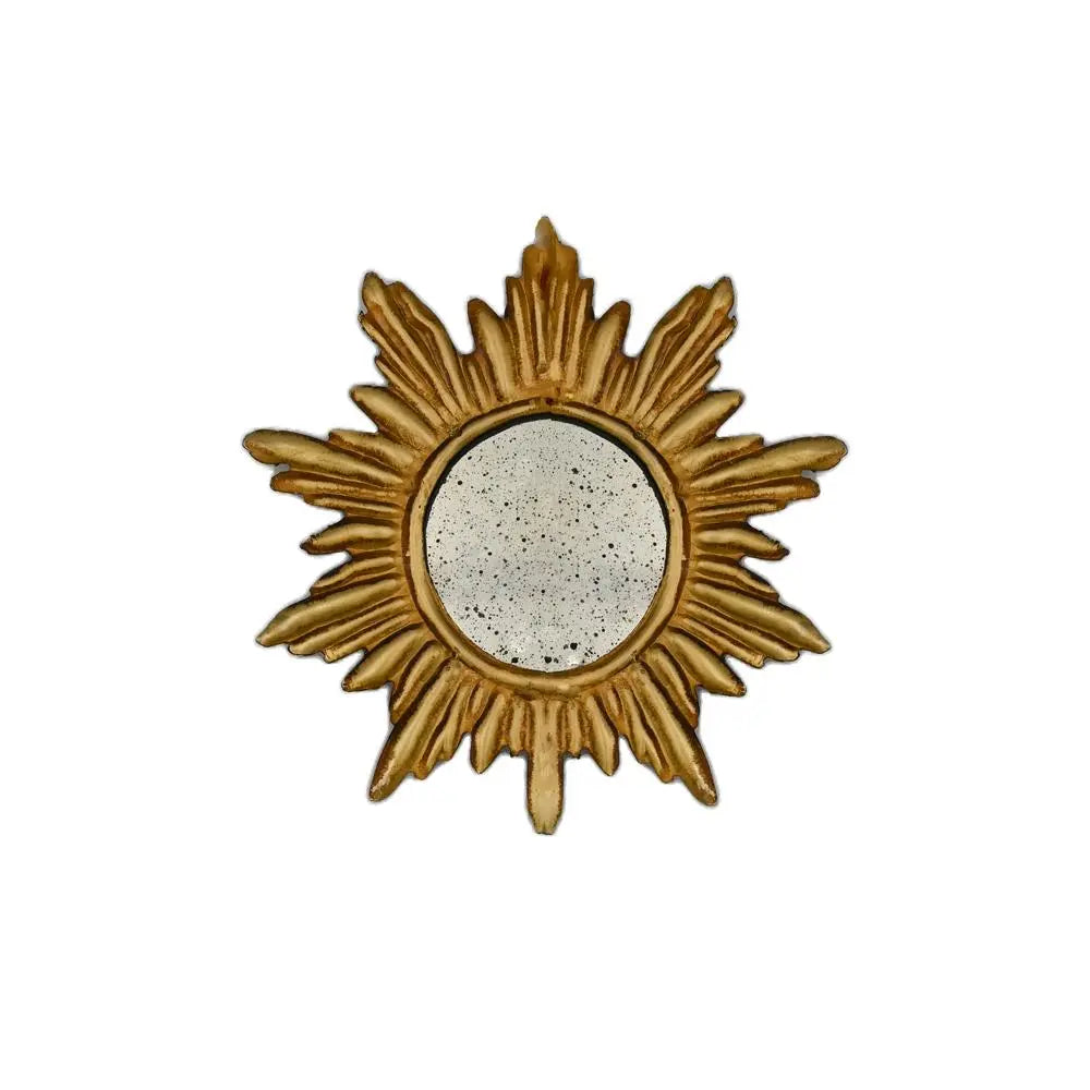 Miroir Soleil Petit Modèle en fer patiné - Boncoeurs