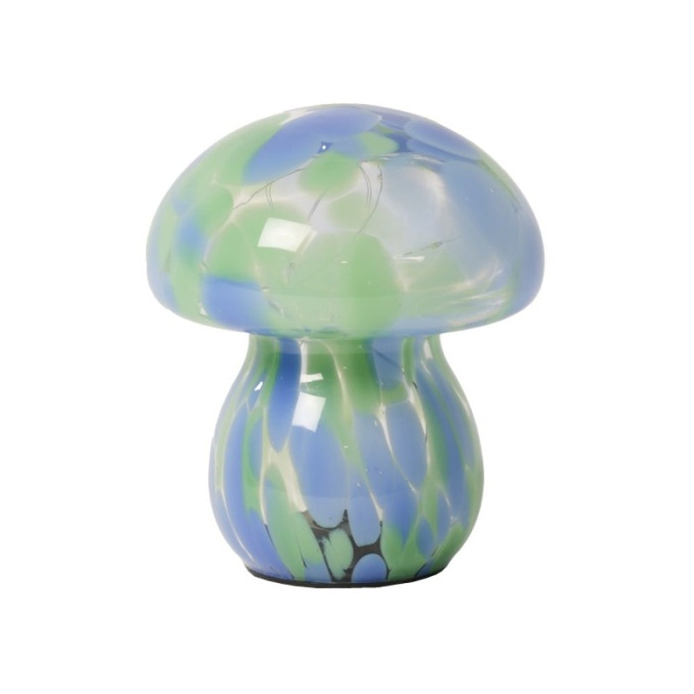 Petite Lampe Champignon collection chips mushy - vert/bleu - Au Maison
