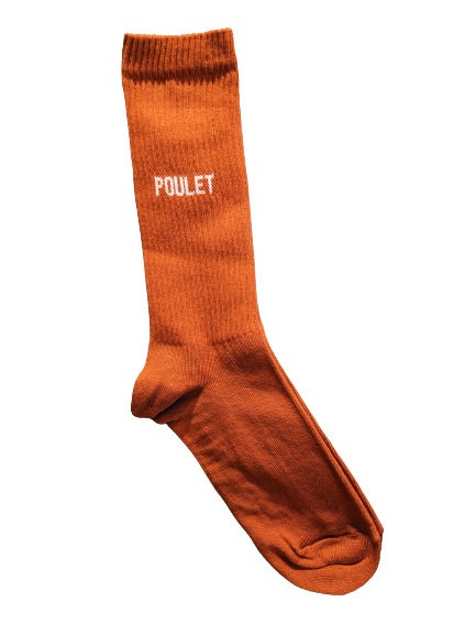 Poulet - Chaussettes 40/45 couleur cayenne - Félicie aussi