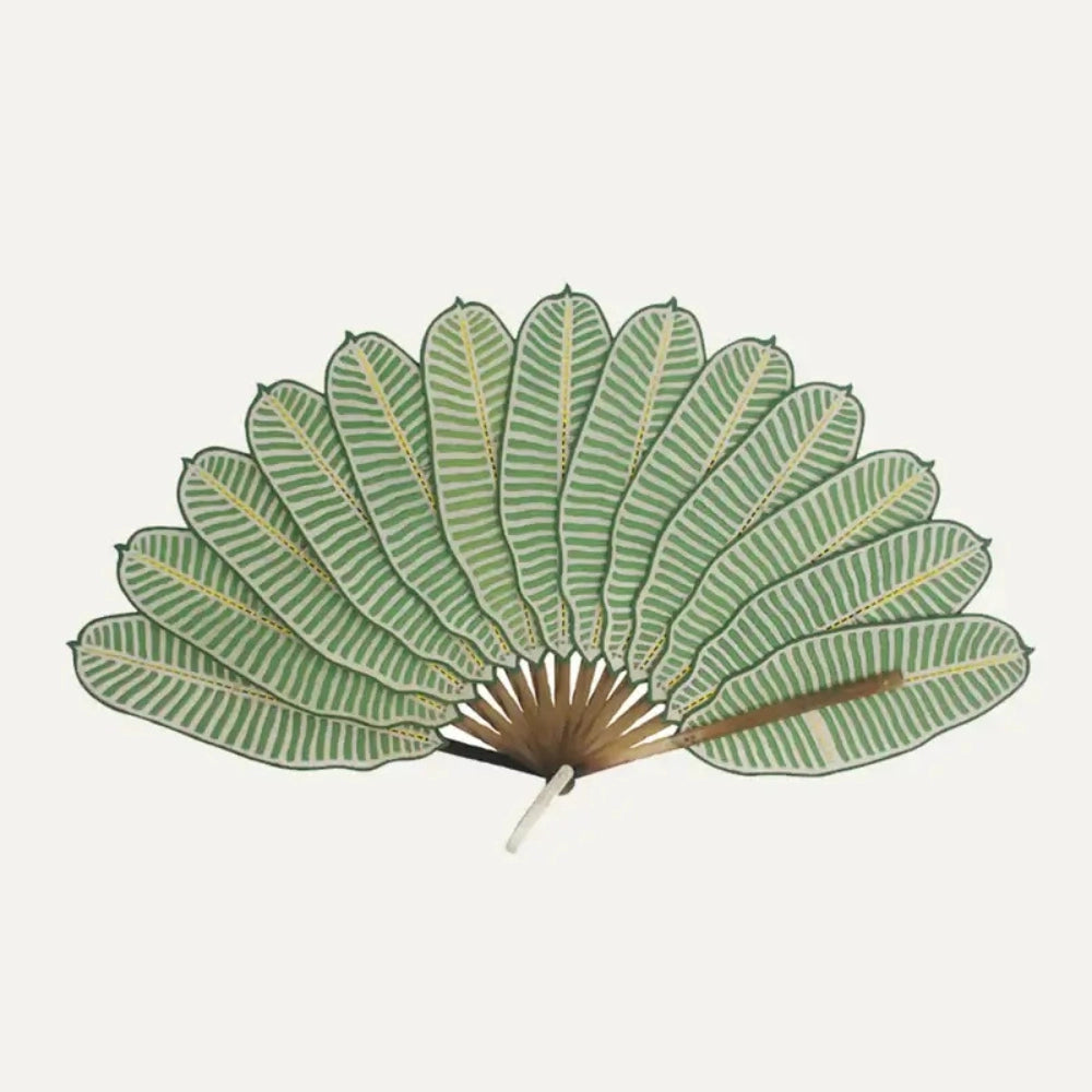 Éventail en Cuir Feuilles de Bananier de chez Pubumésu