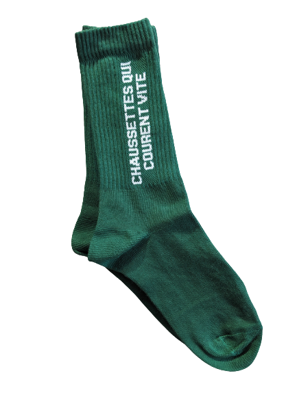 Qui Courent Vite - Chaussettes vertes 36/40 - Félicie Aussi