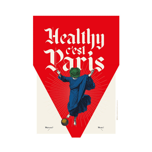 Healthy c'est Paris - Affiche A3 Gaspard de Lalune