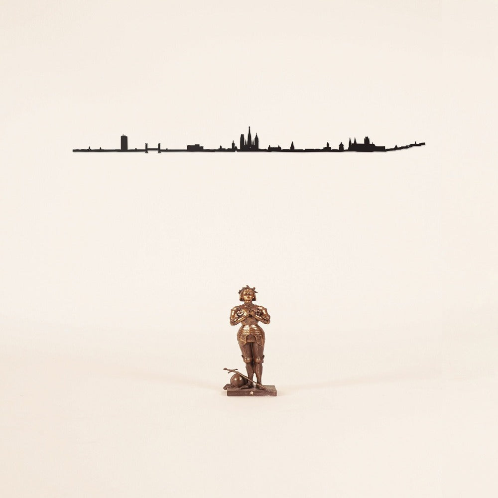 The Line Rouen - silhouette murale en acier - The Line