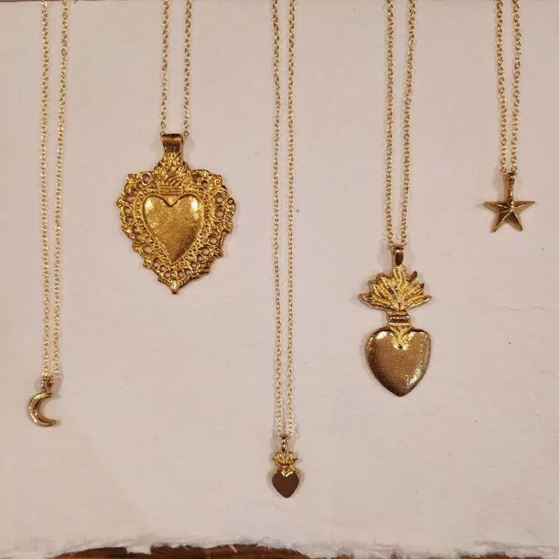 Coeur Maria - Sautoir en laiton - Boncoeurs