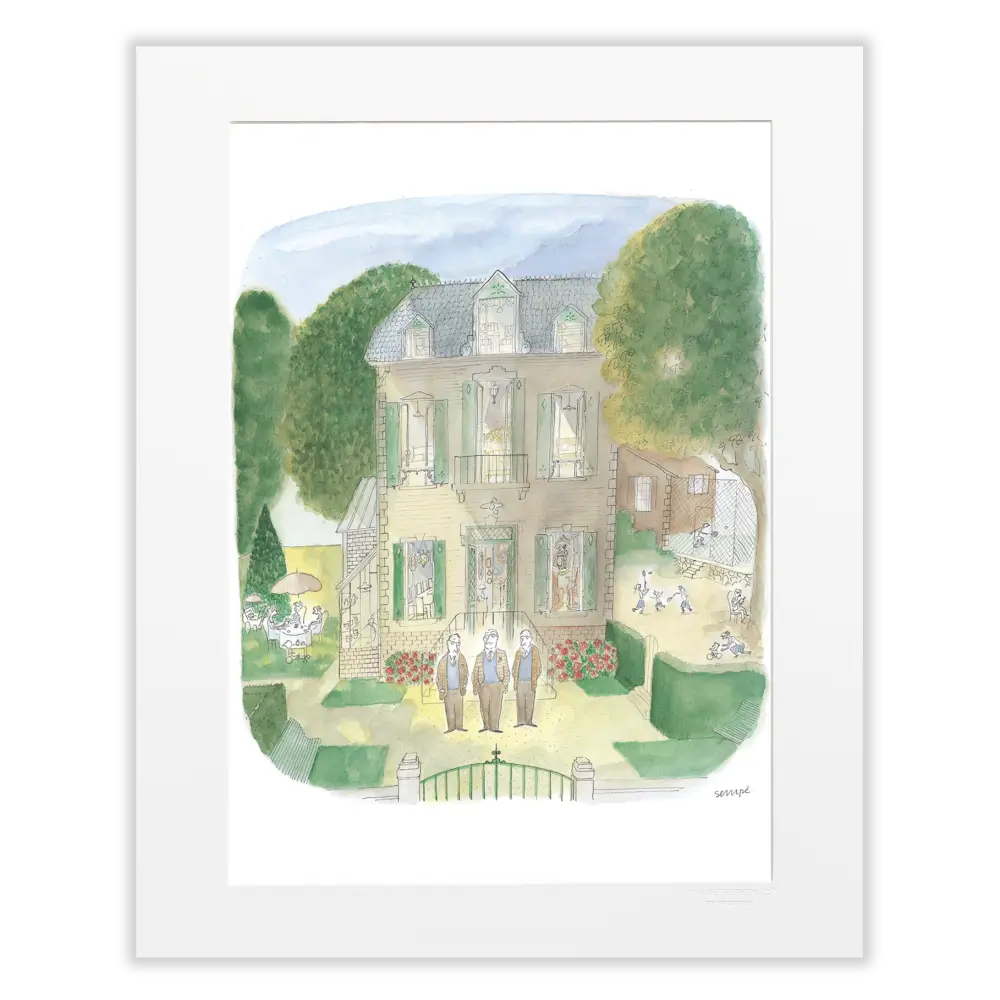 Affiche 40x50cm : Les 3 frères de Sempé