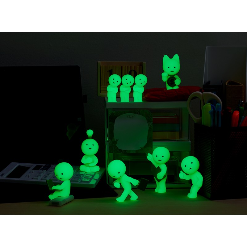 Smiski At Work - Figurine fantôme phosphorescent à collectionner