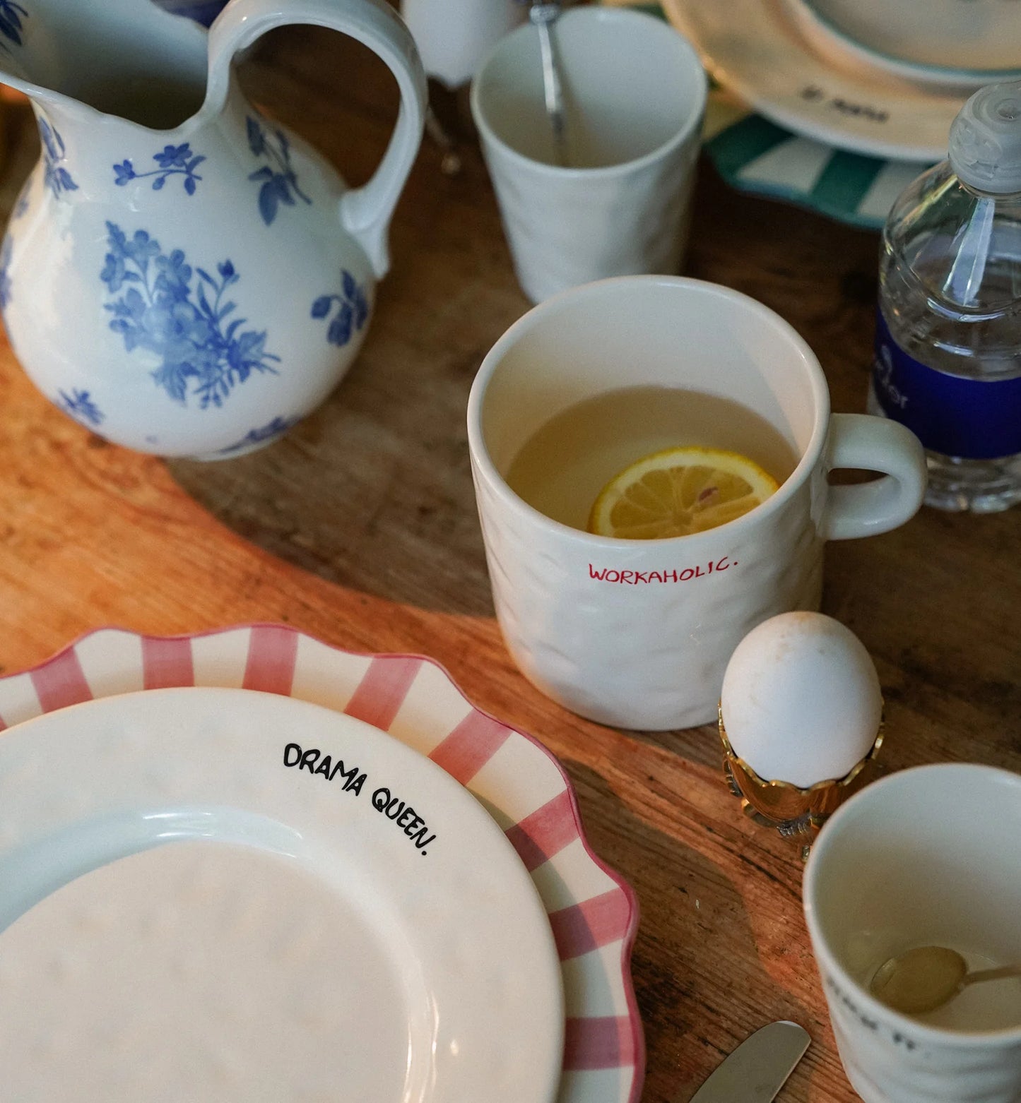 Workaholic - Tasse Mug en céramique avec typo manuscrite - anna+nina