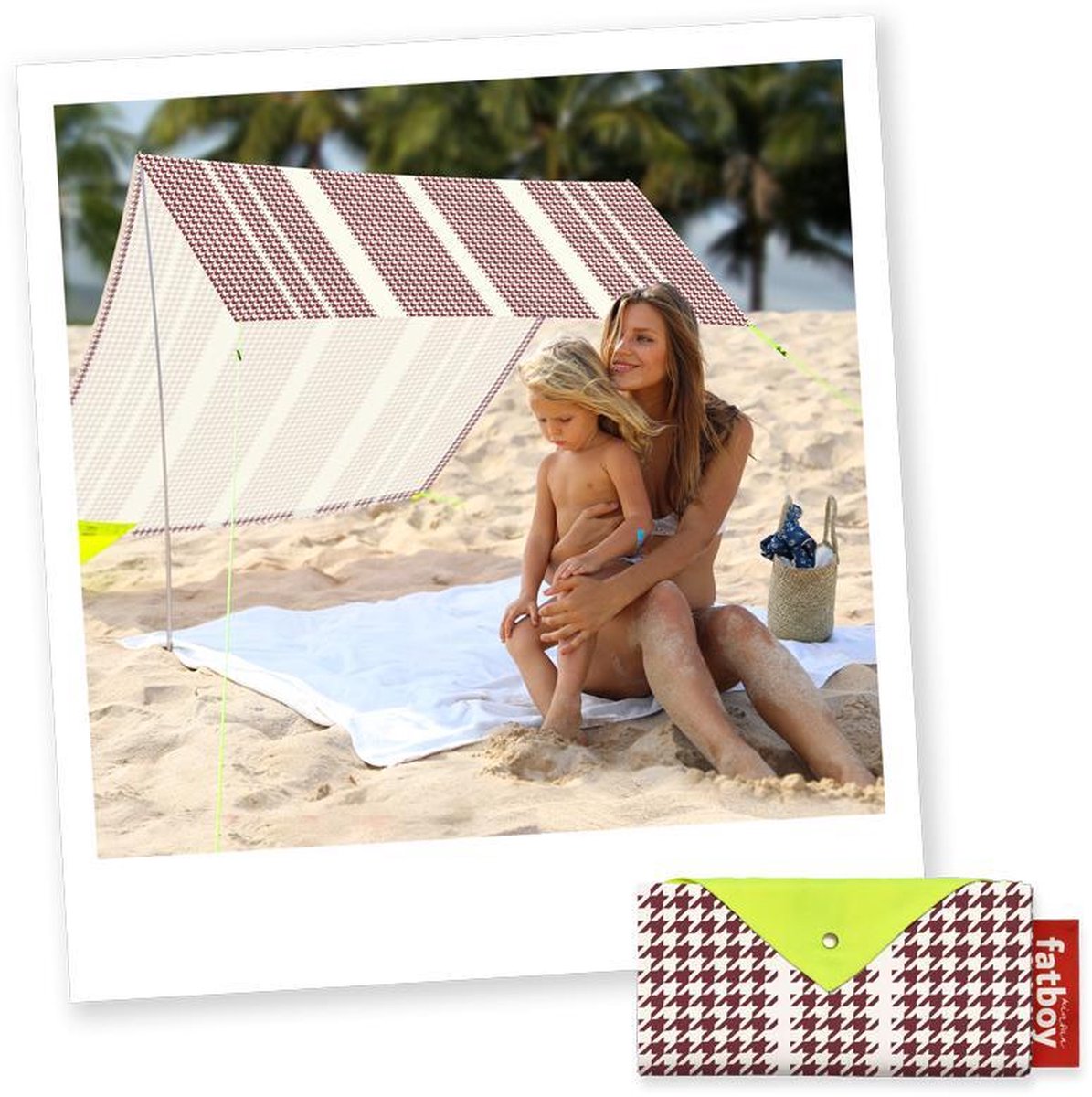 Tente de plage miasun Dundee sur une plage