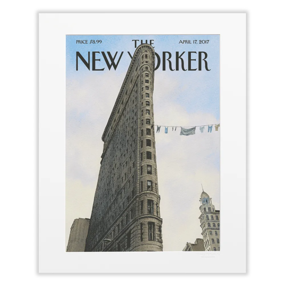 Affiche 40x50 "Fashion District" par Bliss collection The New Yorker