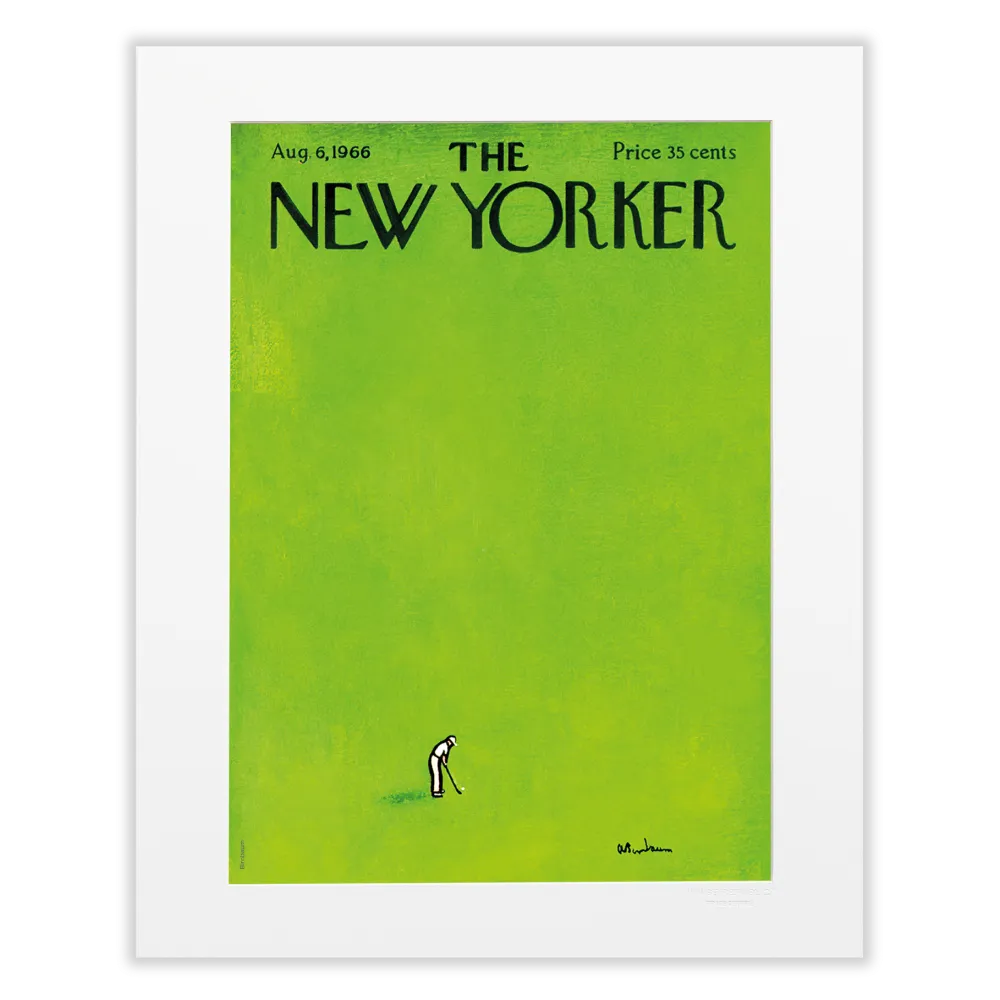 Affiche 40x50 "Golf" par Birnbaum collection The New Yorker