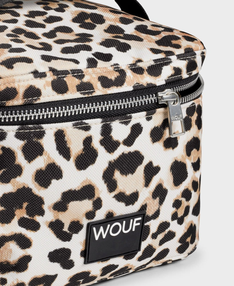 Cléo - Vanity motif léopard en coton recyclé - Wouf