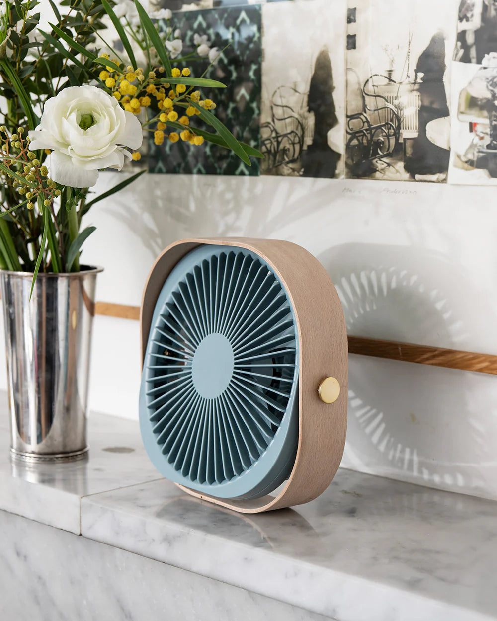 Ventilateur Portable, Rechargeable Printworks - Dusty Blue