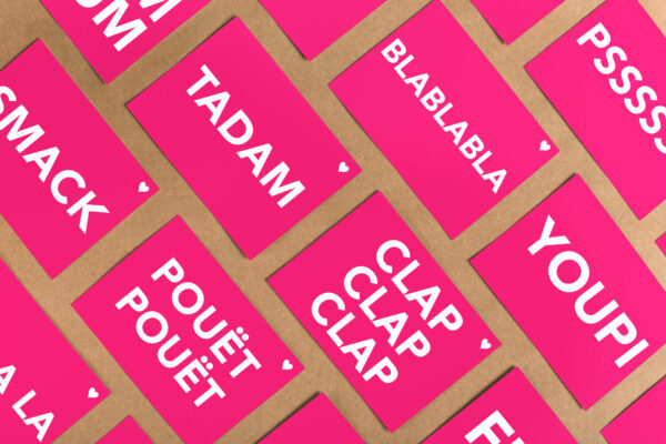 Boum Boum - Collection Fluo - Carte Postale - Pied de Poule