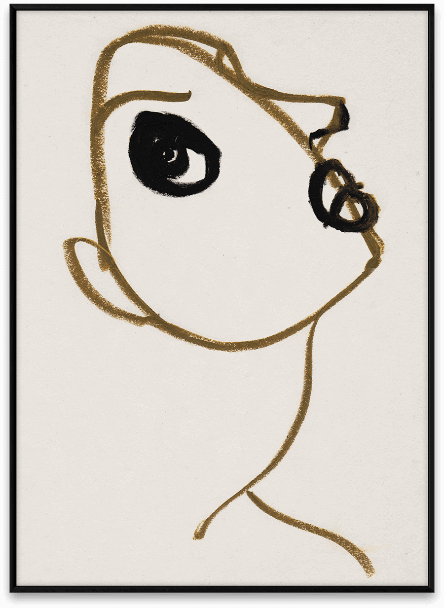 "Silhouette 02", illustration d'Amélie Hegardt pour Paper Collective. Existe en trois formats : A5, 30x40 cm et 50x70 cm