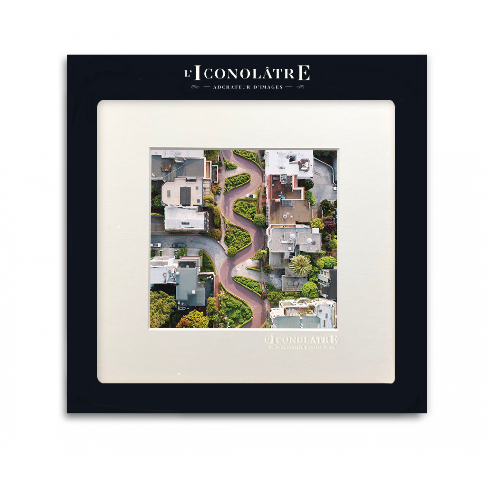Photographie 22x22 d'une route (lombard street) a San Francisco par Image Républic